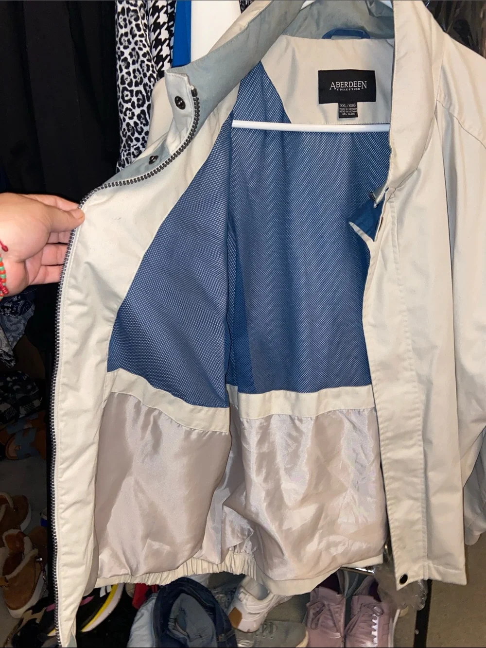ABEERDEN Men's Lightweight Cream Jacket